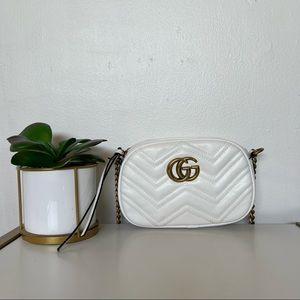 White Quilted Crossbody Bag